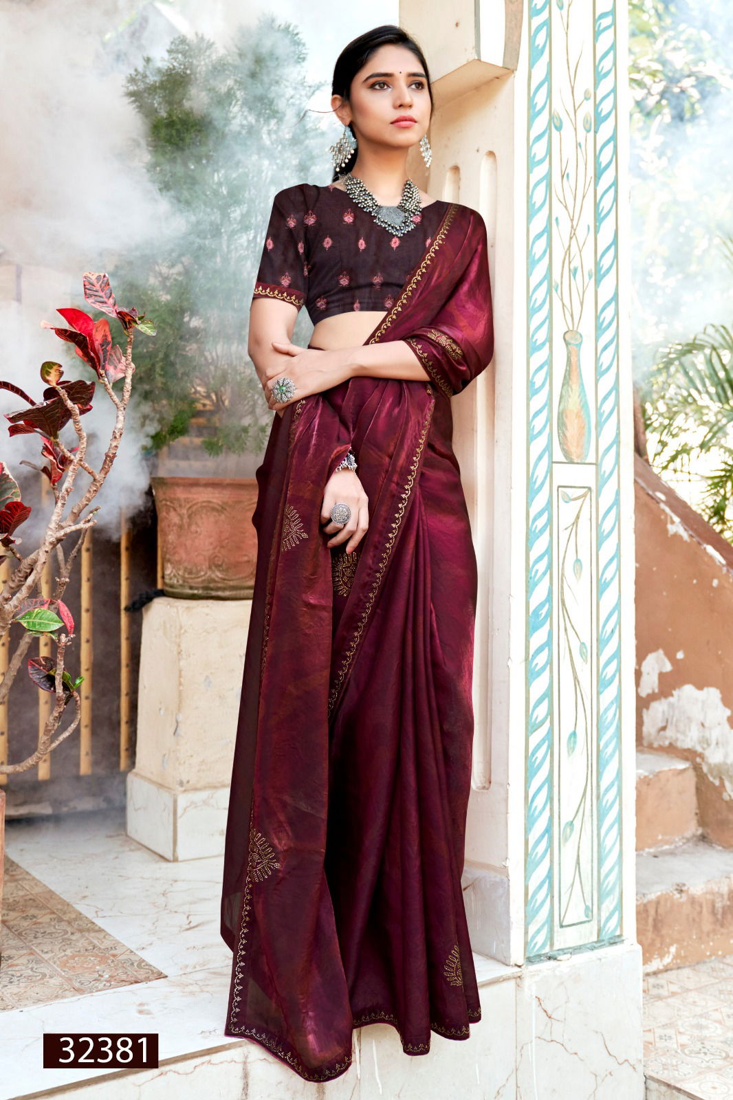 Karuna Vol 5 By Vallabhi Chiffon Printed Saree Wholesale Shop In Surat